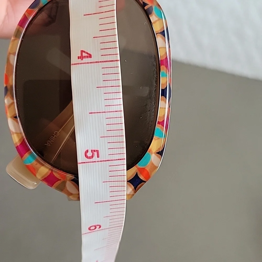 Fossil Sunglasses feature a distinctive multicolor geometric mosaic